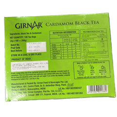 Cardamom Black Tea  (100 Tea Bags) 200g - Girnar
