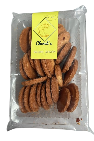 Kesar Badam Biscuits 300g - Cherabs