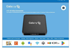 Galaxy Tv Box 8K ultraHD with AI Voice Command - 2 Year Subscription