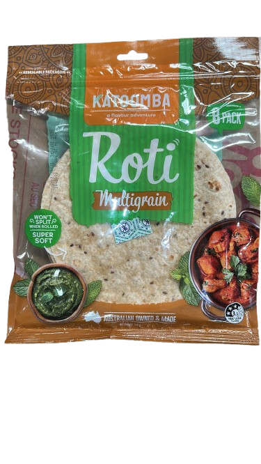 Roti Bread Multigrain 360g 8pcs-Katoomba