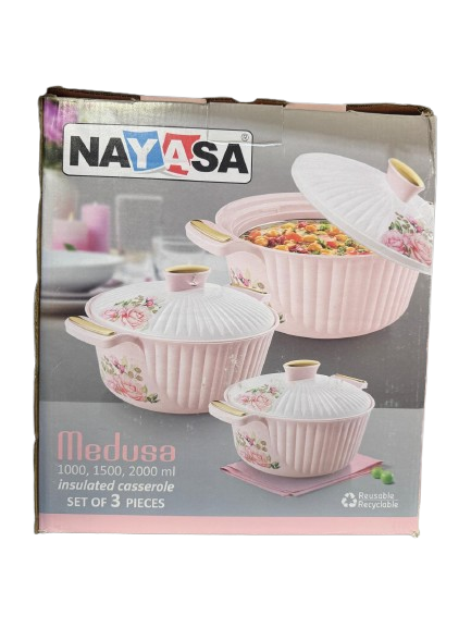Medusa Insulated Casserole 1000ml- Nayasa
