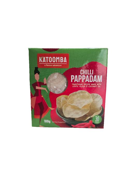 Chilli  Pappadam 100g - Katoomba