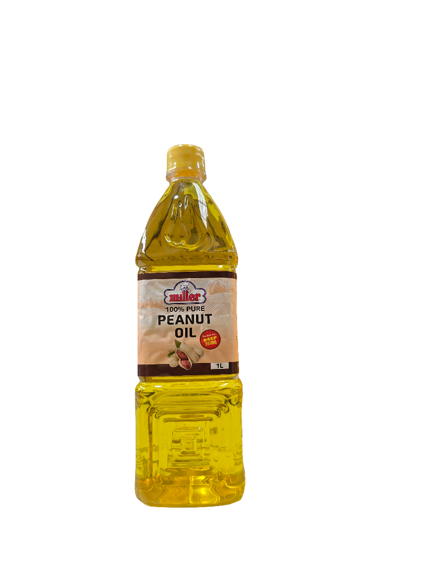 Peanut Oil (100% pure) 1lt - Miller