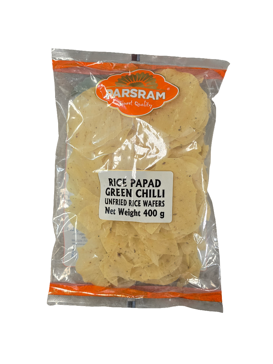 Rice Papad Green Chilli 400g- Parsram