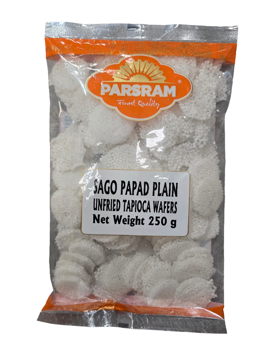 Sago Papad Plain white 250g - parsram