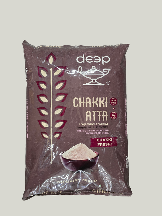 Premium Chakki Atta (Wheat Flour) 9.07Kg - Deep