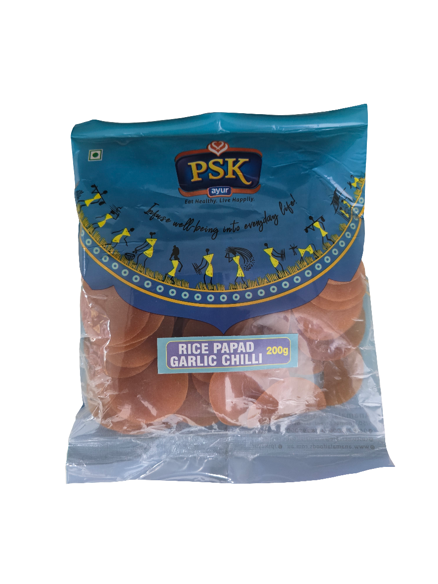 Rice Papad Garlic Chilli 200g - PSK