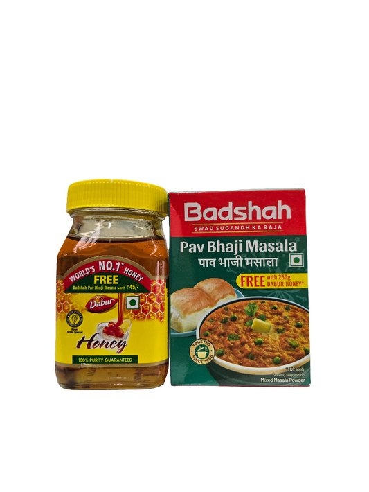 Honey 250g (Free Pav Bhaji Masala)- Dabur