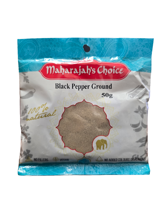 Black Pepper ground 50g- Maharaja Choice