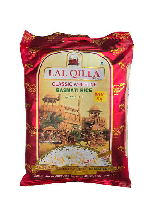 Classic Whiteline Basmati Rice (Extra Long) 5kg - Lal Qilla