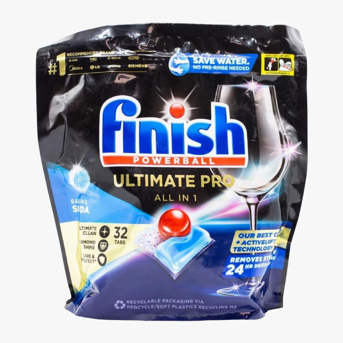 Ultimate Plus Baking Soda Dishwasher Tablets 64 pack - Finish