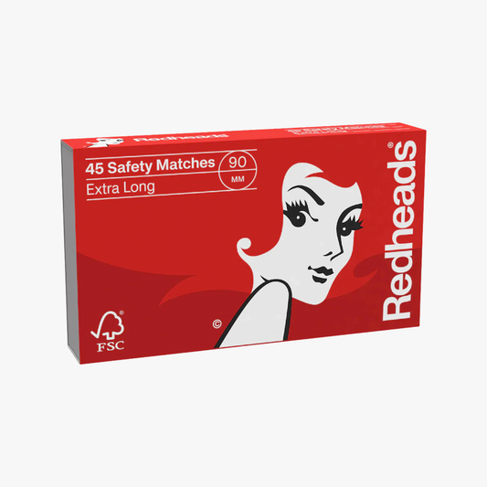Extra Long Safety Matches 45 Pack - Redheads