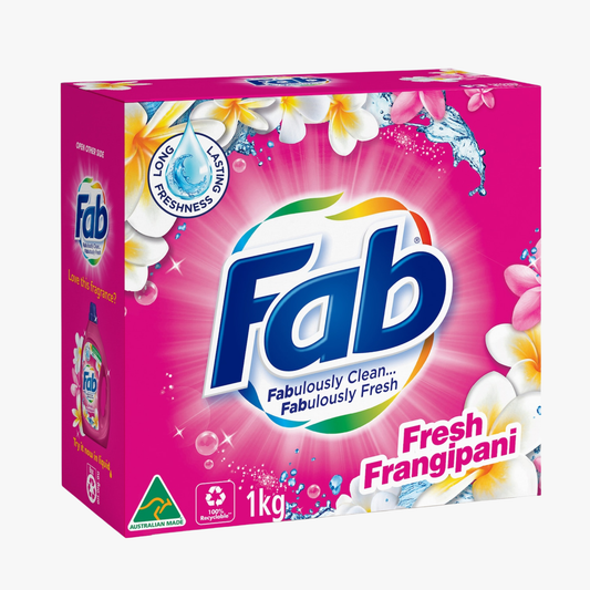 Laundry Powder Frangipani Top & Front 1kg - FAB
