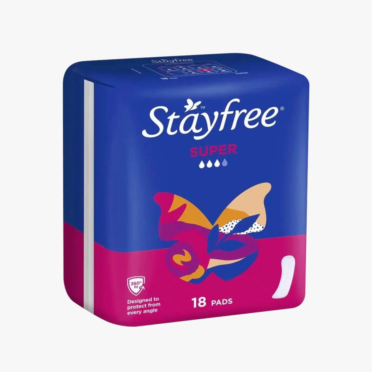 Super Sanitary Pads 18 Pack - Stayfree