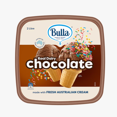 Real Dairy Chocolate Ice Cream 2l - Bulla