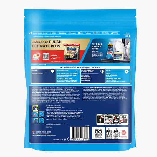 Power Dishwashing Tablets Lemon 80 Pack - Finish
