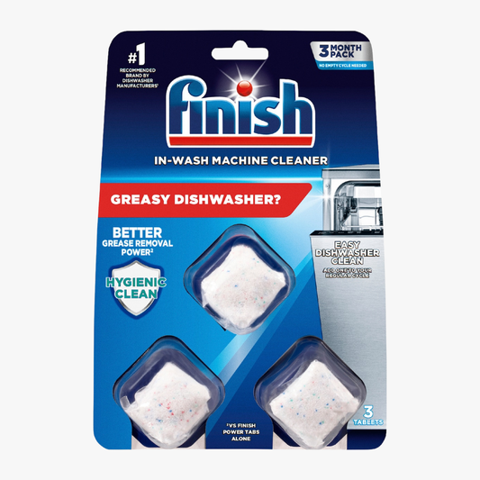 Dishwasher Cleaner Tablets 3 Pack - Finish