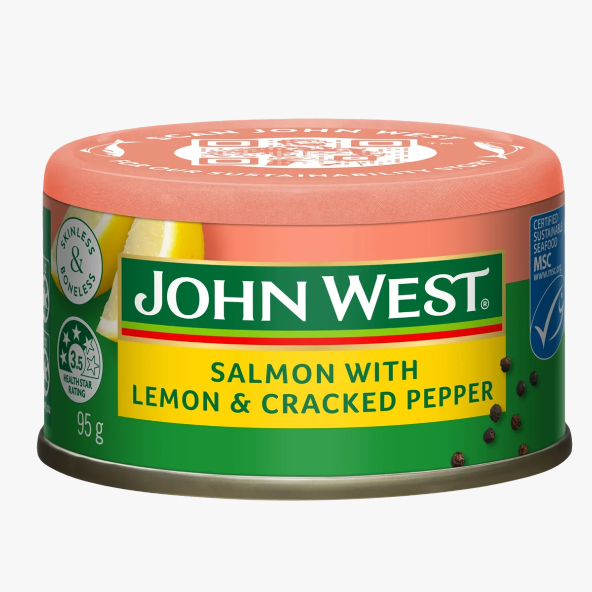Salmon Tempters Lemon Cracked Pepper 95g - John West