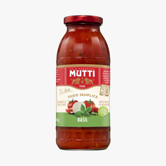 Parma Sugo Semplice Basil Pasta Sauce Jar 400g - Mutti