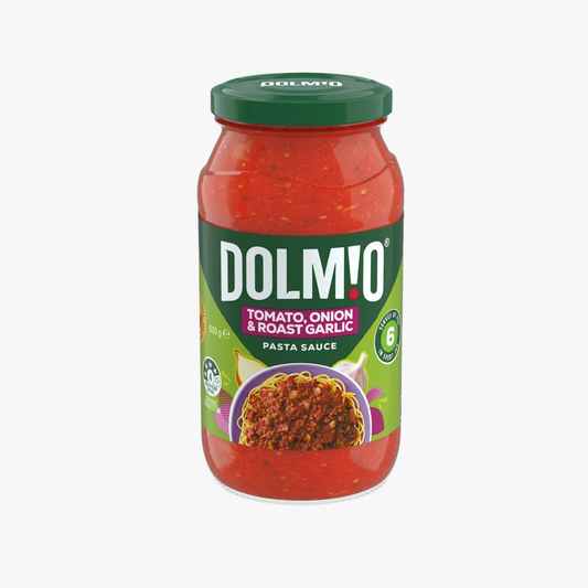 Extra Tomato Onion & Roast Garlic Pasta Sauce Jar 500g - Dolmio