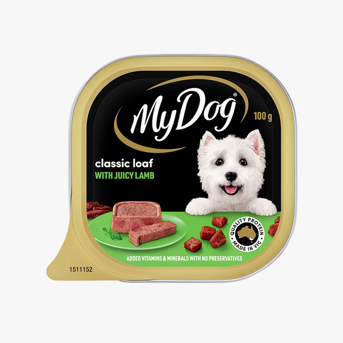 Classic Loaf With Juicy Lamb 100g - My Dog