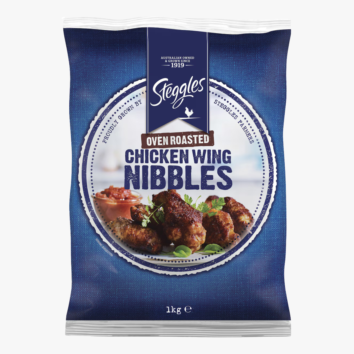 Oven Roasted Chicken Wing Nibbles 1kg - Steggles