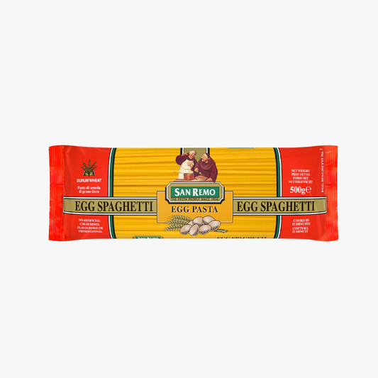 Egg Spaghetti Dry Pasta 500g - San Remo