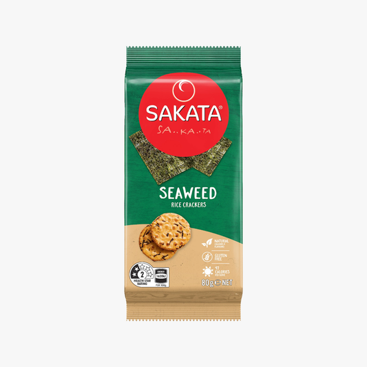 Rice Crackers Seaweed 80g - Sakata