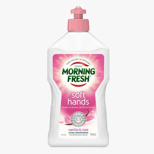 Soft Hands Vanilla & Rose Dishwashing Liquid 350ml - Morning Fresh
