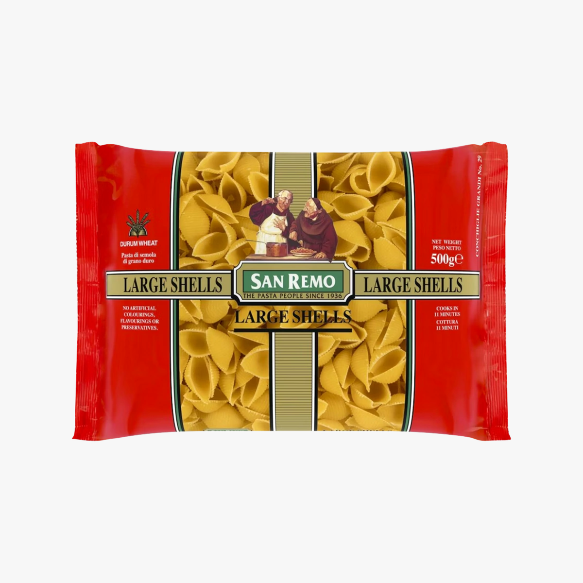Large Shells Pasta No 53 500g - San Remo