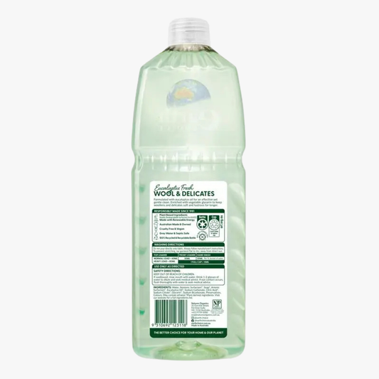 Eucalyptus Fresh Wool & Delicates Washing Liquid 1L - Earth Choice