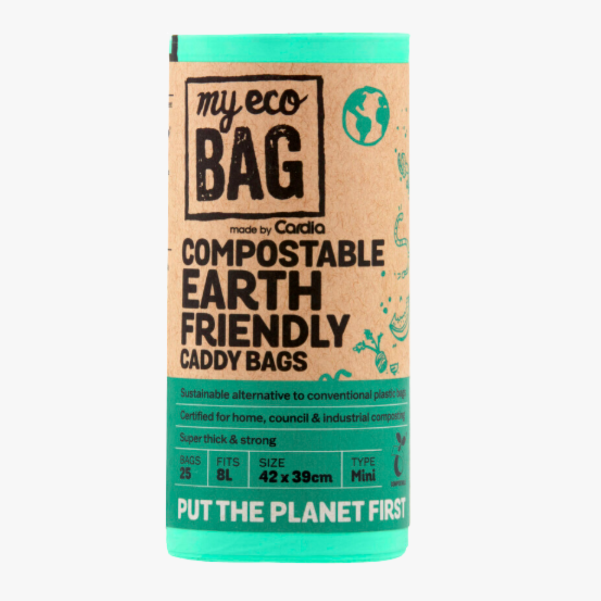 Composite Kitchen Bag Bin Liner 8L (25 pack) - My Eco Bag