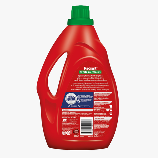 Laundry Liquid Brightens Whites Or Colours 2L - Radiant