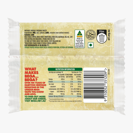 Strong And Bitey Grated Cheese 250g - Bega