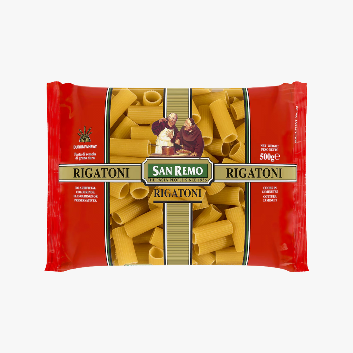 Rigatoni Pasta No 22 500g - San Remo