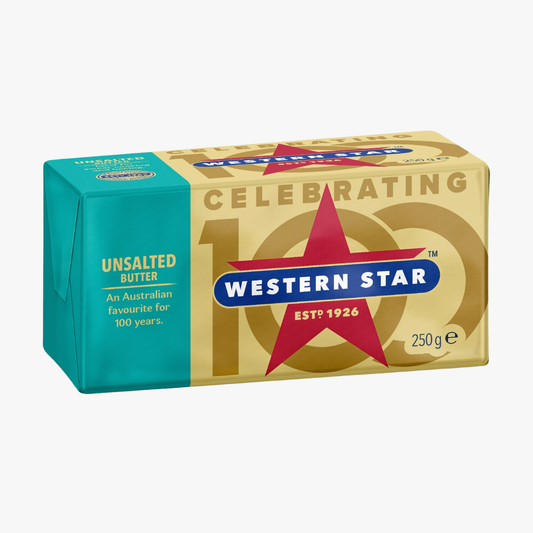 Dairy Butter Unsalted 250g - Western Star