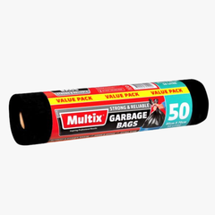 Extra Wide Garbage Bags 85cm x 70cm 56l 50 pack - Multix