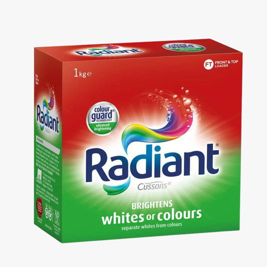 Whites Or Colours Laundry Powder Washing Detergent 1kg - Radiant