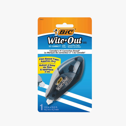 Wite-Out Ez Grip Correction Tape 1 Pack - Bic