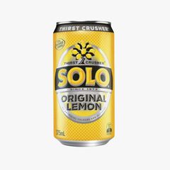 Thirst Crusher Original Lemon Soft Drink Cans 375ml - Solo