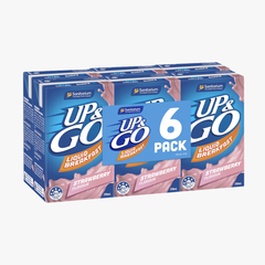 Up&Go Liquid Breakfast Strawberry (250Mlx6) 250ml - Sanitarium