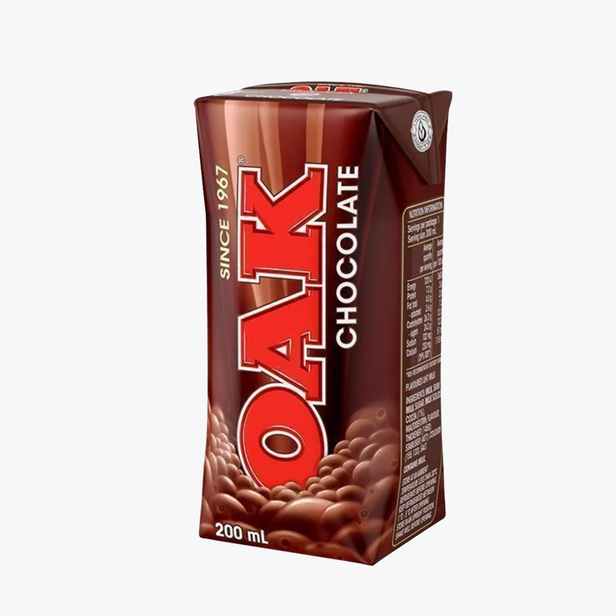 Chocolate Milk Uht Flavoured 200ml - Oak