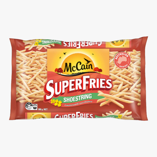 Superfries Frozen Potato Chips Shoestring 900g - McCain