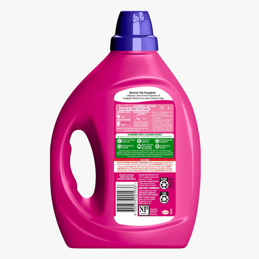 Frangipani Front & Top Loader Laundry Liquid 2L - FAB