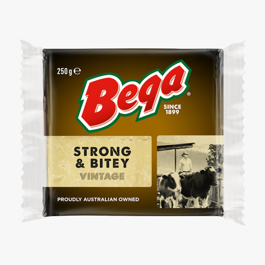 Strong And Bitey Grated Cheese 250g - Bega