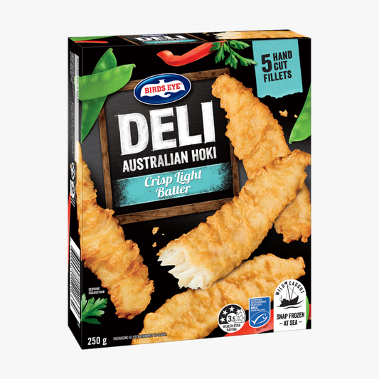 Deli Hoki Crispy Light Batter 250g - Birds Eye