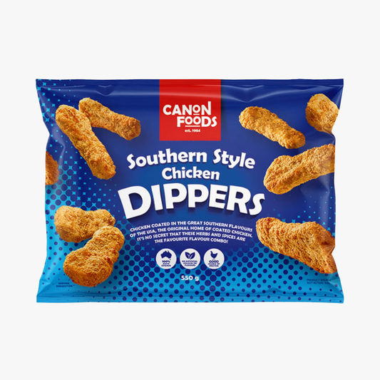 Southern Style Chicken Dippers 550 - Canon Foods