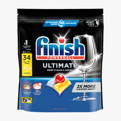 Ultimate Dishwashing Tablets Lemon 34 Pack - Finish