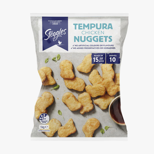 Tempura Chicken Nuggets 1kg - Steggles
