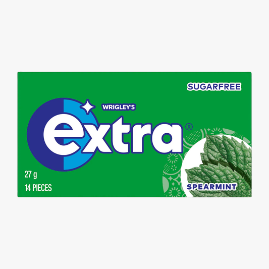 Spearmint Sugar Free Chewing Gum 27g - Extra